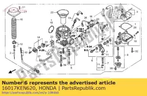 honda 16017KEN620 conjunto de links - Lado inferior