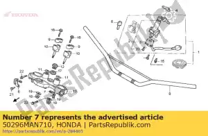 Honda 50296MAN710 guía, cable de embrague - Lado inferior