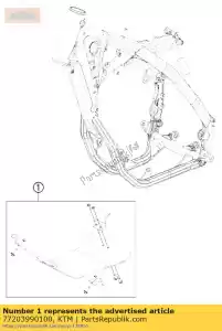 ktm 77203990100 skid plate alu cpl. - Onderkant