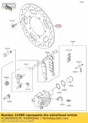 schijf, fr, zilver van Kawasaki, met onderdeel nummer 410800095CM, bestel je hier online: