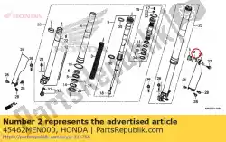 Tutaj możesz zamówić clamper b, fr. Przewód hamulcowy od Honda , z numerem części 45462MEN000: