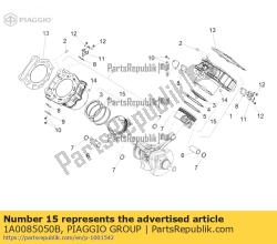 Aprilia 1A0085050B, Pistone (b), OEM: Aprilia 1A0085050B