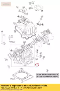 ktm 7603602004452 cabeça de cilindro cpl. - Lado inferior