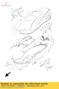 yamaha 1B9F478T0000 lichaamszadelslot 2 - Onderkant