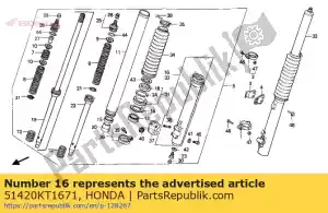 Honda 51420KT1671 case comp., r.bott - Onderkant