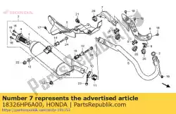 Tutaj możesz zamówić ochraniacz, exh. Pip od Honda , z numerem części 18326HP6A00: