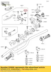 Here you can order the screw,cable adjust kc100-c5 from Kawasaki, with part number 920091476: