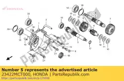 Aqui você pode pedir o engrenagem, contador (38t) em Honda , com o número da peça 23422MCT000: