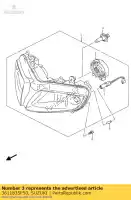 3611835F50, Suzuki, snoer assy suzuki gsx r sv 600 650 750 1000 2000 2001 2002 2003 2004 2005 2006 2007 2008 2009 2010 2015, Nieuw