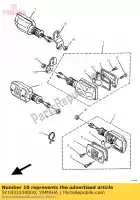 5Y1833130000, Yamaha, joint, lentille clignotante yamaha dt lc 1gl spain 261gl-352s1 rd sr tzr xt 125 350 500 600 1985 1986 1987 1988 1989 1990 1991 1992 1996, Nouveau