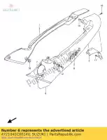 4721045C0024V, Suzuki, pokrywa, ramka lewa suzuki vx  u vx800u 800 , Nowy