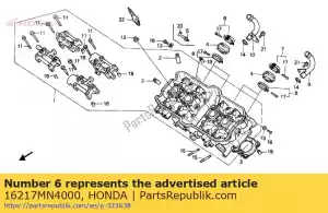 Honda 16217MN4000 banda a, isolante - Lado inferior