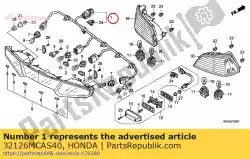 Qui puoi ordinare nessuna descrizione disponibile al momento da Honda , con numero parte 32126MCAS40: