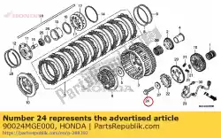 Here you can order the bolt, flange, 12x45 from Honda, with part number 90024MGE000: