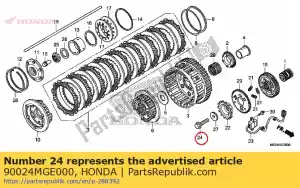 honda 90024MGE000 bolt, flange, 12x45 - Bottom side