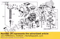 16179HA0003, Honda, Spoiwo honda  cbf cmx nx trx xbr xr 250 300 400 450 500 650 1985 1986 1987 1988 1989 1990 1991 1992 1993 1994 1995 1996 1997 1998 1999 2000 2001 2002 2003 2004 2005 2006 2007 2008, Nowy