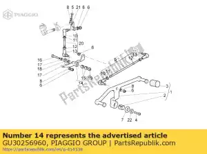 Piaggio Group GU30256960 d?wignia - Dół