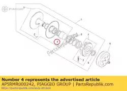 Qui puoi ordinare tazza della molla del variatore da Piaggio Group , con numero parte AP5RMR000242: