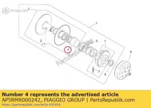 Piaggio Group AP5RMR000242 tazza della molla del variatore - Il fondo