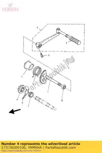 yamaha 17J156200100 kick manovella assy - Il fondo