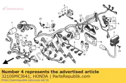 Aqui você pode pedir o arnês, fio em Honda , com o número da peça 32100MCJ641: