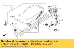 Qui puoi ordinare apertura, sedia da Honda , con numero parte 77160GZ4670: