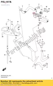 Suzuki 1766301H00 o-ring, termostato - Il fondo