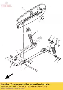 yamaha 4TLF23100200 boîtier de chaîne assy - La partie au fond