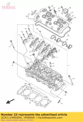 Ici, vous pouvez commander le joint, couvercle de culasse 2 auprès de Yamaha , avec le numéro de pièce 2CR111940000: