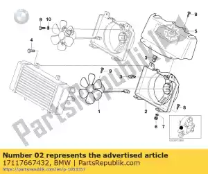 bmw 17117667432 radiateur blower kap - Onderste deel