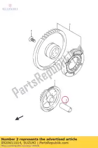 Suzuki 0920611014 épingle - La partie au fond