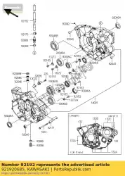 Qui puoi ordinare tubo, sfiatatoio kx250w9f da Kawasaki , con numero parte 921920685: