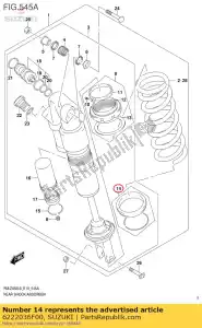 Suzuki 6222036F00 juego de asientos de primavera - Lado inferior