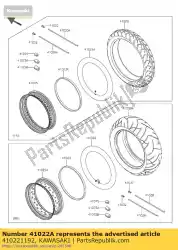 Here you can order the tube-tire vn800-b1 from Kawasaki, with part number 410221192: