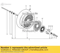 1C002613, Piaggio Group, vorderrad piaggio beverly zapma210 zapma2100 300 2016 2017 2018 2019 2020, Nieuw