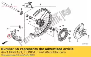 Honda 44711KRNA91 neumático, fr. (dunlop) ( - Lado inferior
