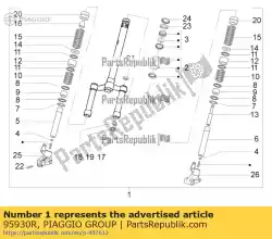 Aqui você pode pedir o garfo em Piaggio Group , com o número da peça 95930R: