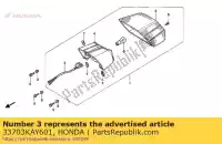 33703KAY601, Honda, nenhuma descrição disponível no momento honda nx 125 1989, Novo