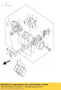 suzuki 5915224A00 dop, remklauw - Onderkant