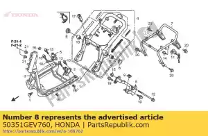 honda 50351GEV760 link, gancho do motor - Lado inferior