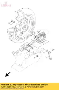 yamaha 4VPF53550000 hendel, nokkenas - Onderkant