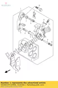 Suzuki 5930037F10999 compasso de calibre, fr - Lado inferior