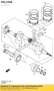 Suzuki 0926215014 bearing - Bottom side