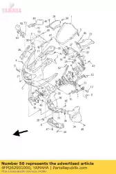 Qui puoi ordinare specchio retrovisore (a destra) da Yamaha , con numero parte 4FM262901000: