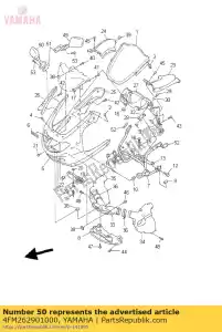 yamaha 4FM262901000 specchio retrovisore (a destra) - Il fondo