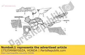 Honda 17525MAWF00ZA pasek, r f * typ5 * - Dół