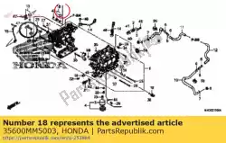 Ici, vous pouvez commander le interrupteur, neutre (tec) auprès de Honda , avec le numéro de pièce 35600MM5003: