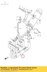 Aquí puede pedir comp de escape de Suzuki , con el número de pieza 1410008J00: