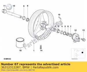 bmw 36312312287 shaft seal - Bottom side