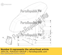 Aprilia 269136, Nuss, OEM: Aprilia 269136